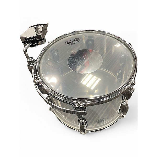 Used Ludwig 3 Piece Vistalite Clear Drum Kit