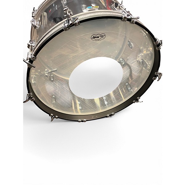 Used Ludwig 3 Piece Vistalite Clear Drum Kit