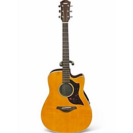 Used Yamaha A1R Vintage Natural Acoustic Electric Guitar