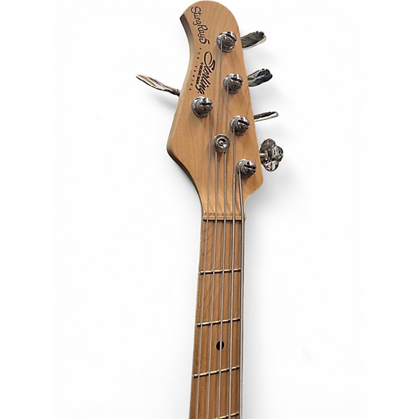 Used Sterling by Music Man Ray5 Left Handed 2 Color Sunburst Electric Bass Guitar