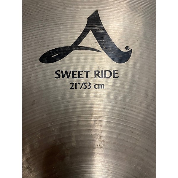 Used Zildjian 21in A Series Sweet Ride Cymbal