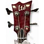 Used ESP LTD EC154DX Red Electric Bass Guitar
