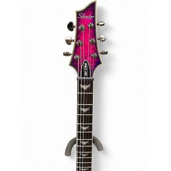 Used Schecter Guitar Research Omen Extreme 6 MAGENTA Solid Body Electric Guitar