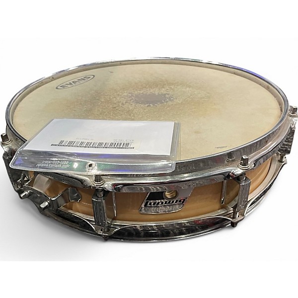 Used Ludwig 13in Little Rocker Piccolo Snare Natural Gloss Drum