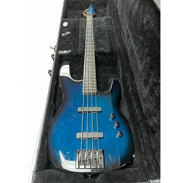 Used Carvin B40 Blue Electric Bass Guitar