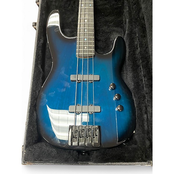 Used Carvin B40 Blue Electric Bass Guitar