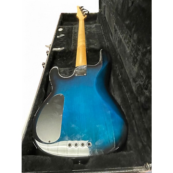 Used Carvin B40 Blue Electric Bass Guitar