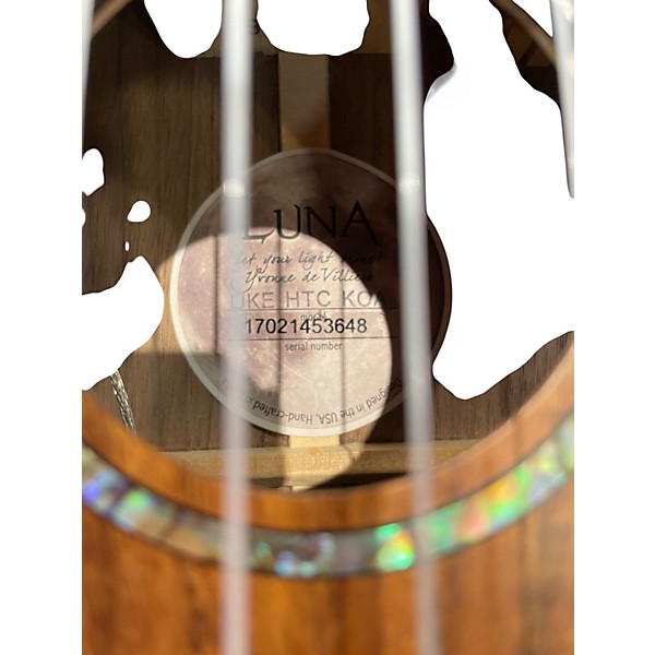 Used Luna UKE HTC KOA Natural Ukulele