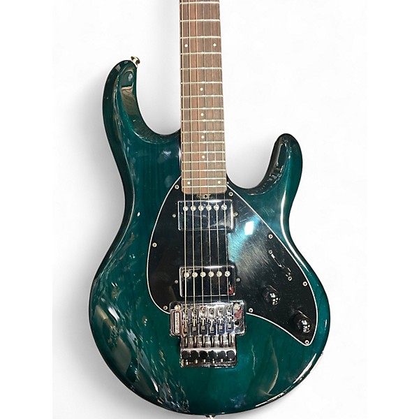 Used Ernie Ball Music Man Silhouette Floyd Rose Green Solid