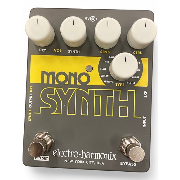 Used Electro-Harmonix Guitar Mono Synth Effect Pedal
