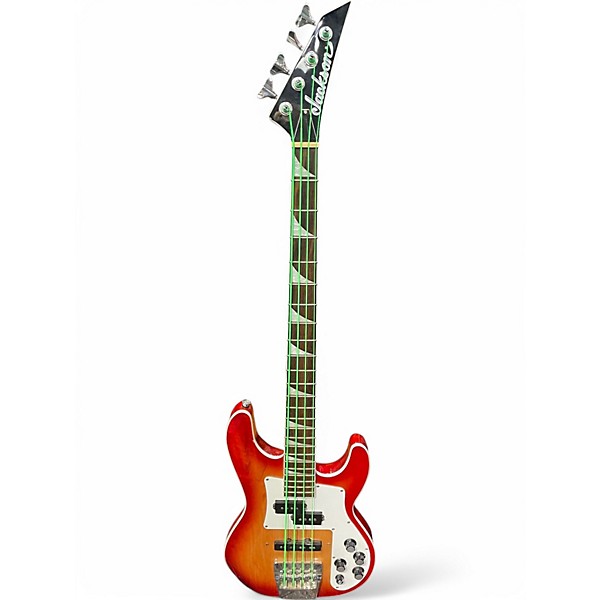 Used Jackson X Series Concert CBXNT DX IV Fireburst Electric Bass Guitar