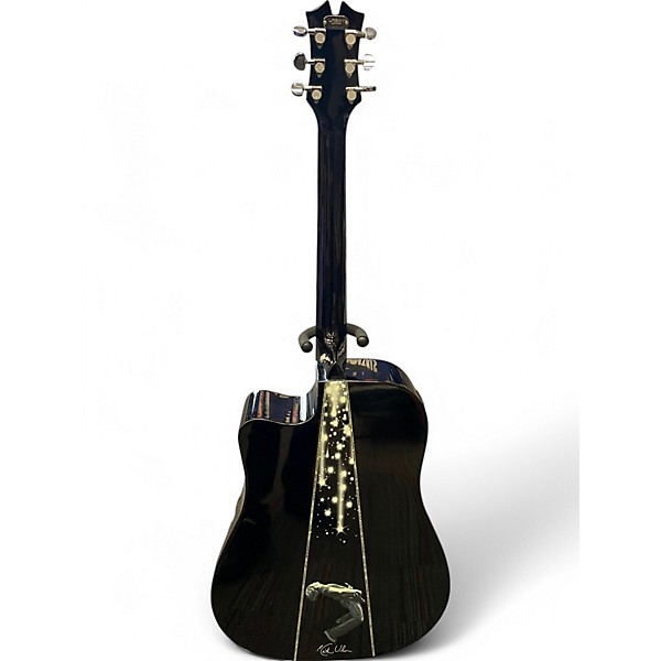 Used Keith Urban night star Black Acoustic Electric Guitar