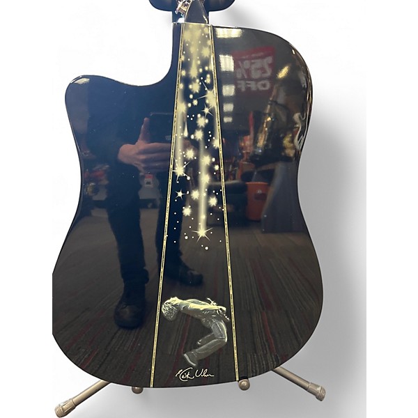 Used Keith Urban night star Black Acoustic Electric Guitar