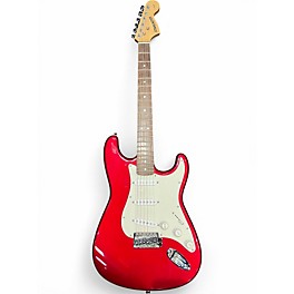 Used Starcaster by Fender Stratocaster Candy Apple Red Solid Body Electric Guitar