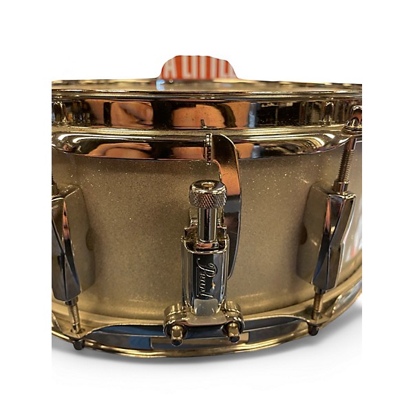 Used Pearl 14in EXPORT SERIES SNARE Silver Sparkle Drum