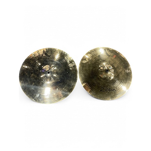 Used Zildjian 14in A Custom Hi Hat Pair Cymbal