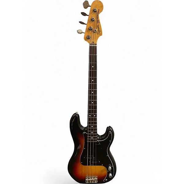 Vintage 1980s Squier PRECISION BASS MIJ 2 Color Sunburst Electric Bass Guitar