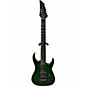 Used Agile Septor 727 Quilted Tribal Green Solid Body Electric Guitar thumbnail