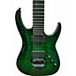 Used Agile Septor 727 Quilted Tribal Green Solid Body Electric Guitar