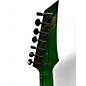 Used Agile Septor 727 Quilted Tribal Green Solid Body Electric Guitar