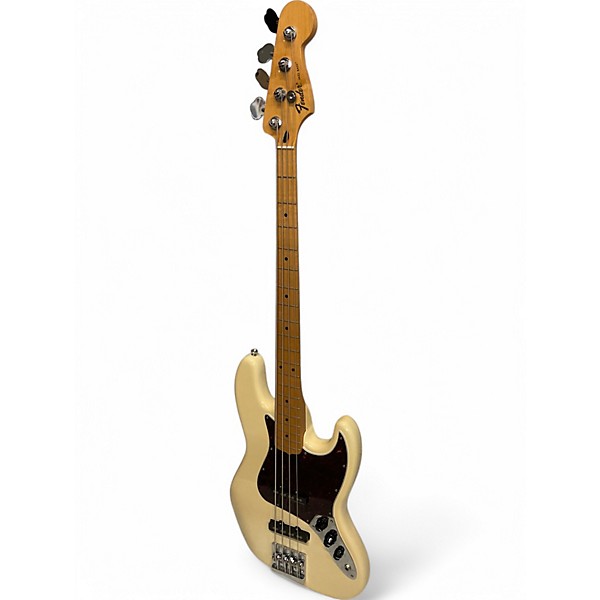 Used Fender American Professional II Jazz Bass yello Electric Bass Guitar