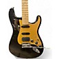 Used 2007 Fender American Deluxe Stratocaster Montego Black Solid Body Electric Guitar