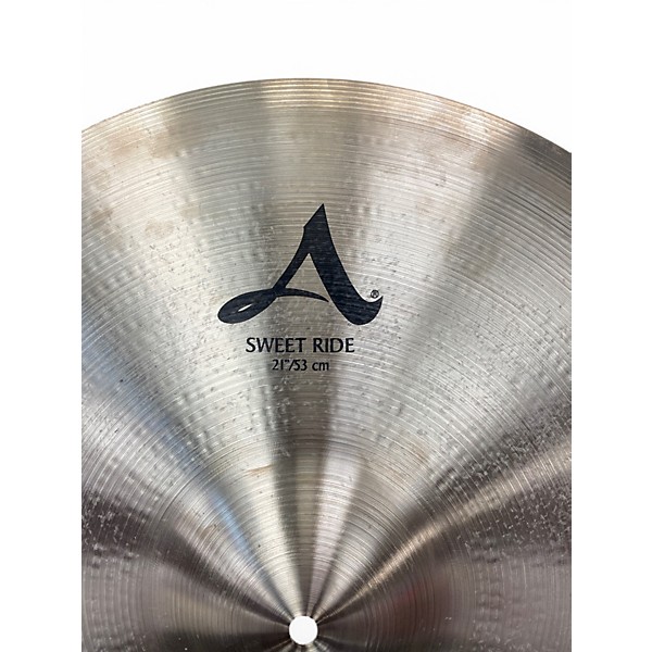 Used Zildjian 21in A Series Sweet Ride Cymbal