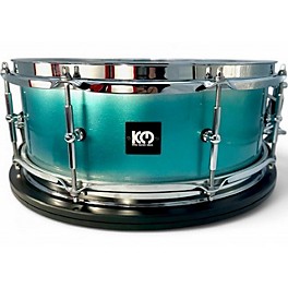 Used 2024 Kings Custom Drums 5.5X14 TEAL & SILVER DUCO TEAL & SILVER DUCO Drum