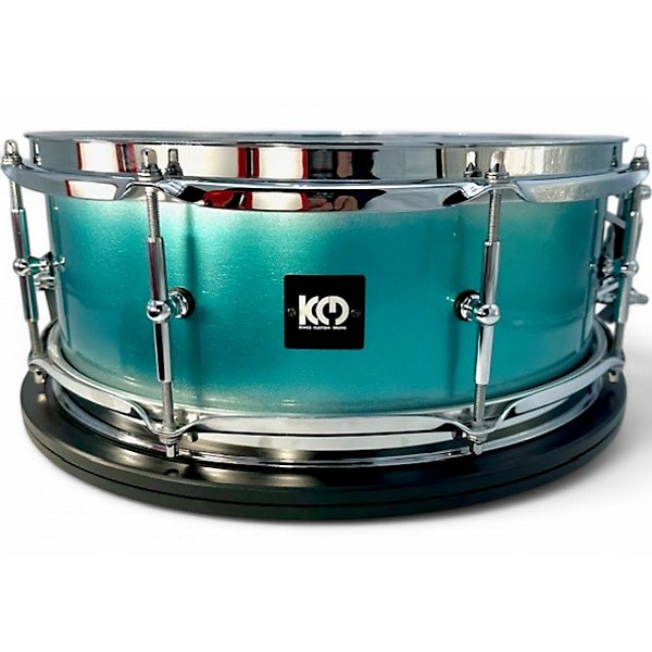 Used 2024 Kings Custom Drums 5.5X14 TEAL & SILVER DUCO TEAL & SILVER DUCO Drum