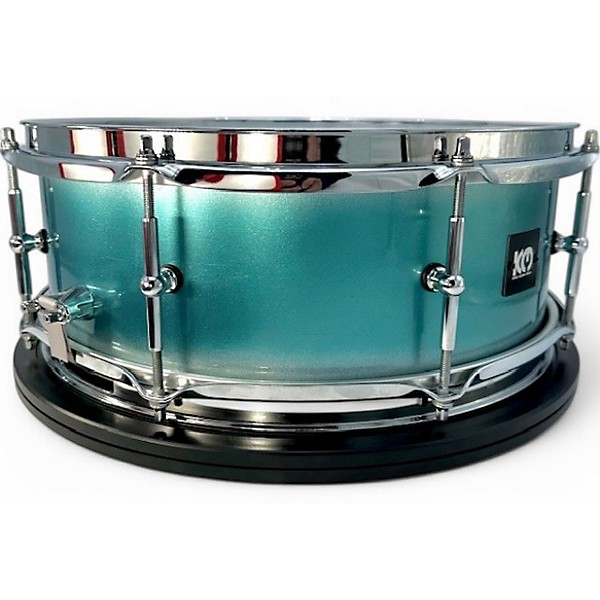 Used 2024 Kings Custom Drums 5.5X14 TEAL & SILVER DUCO TEAL & SILVER DUCO Drum