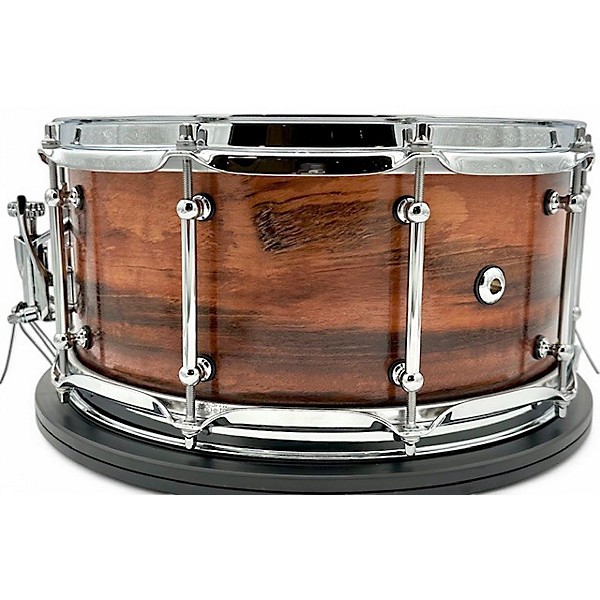 Used 2024 Kings Custom Drums 6.5X14 GONCALO ALVES & MAPLE BRAZILLIAN TIGERWOOD Drum