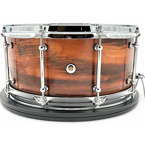 Used 2024 Kings Custom Drums 6.5X14 GONCALO ALVES & MAPLE BRAZILLIAN TIGERWOOD Drum