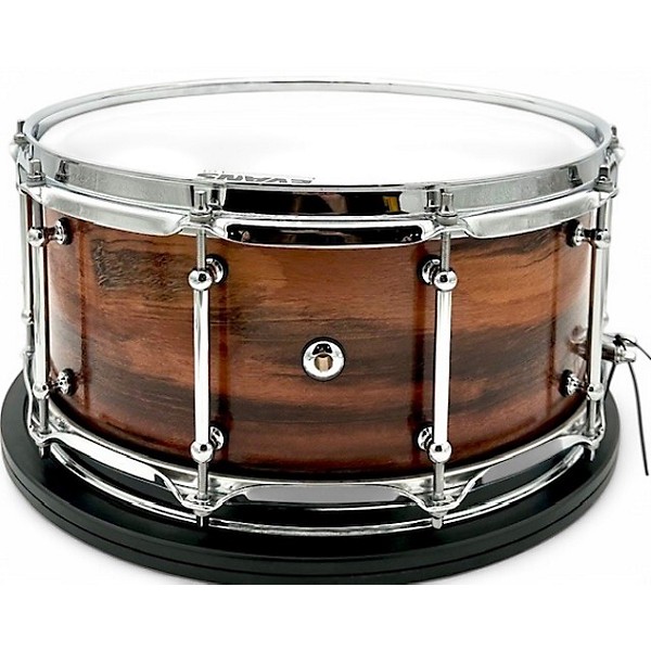 Used 2024 Kings Custom Drums 6.5X14 GONCALO ALVES & MAPLE BRAZILLIAN TIGERWOOD Drum