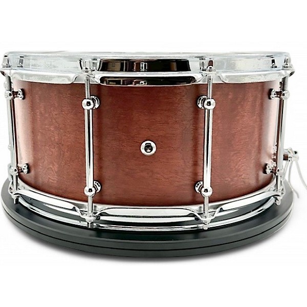 Used 2024 Kings Custom Drums 6.5X14 AFRICAN SAPELE/BIRCH CABERNET STAIN Drum