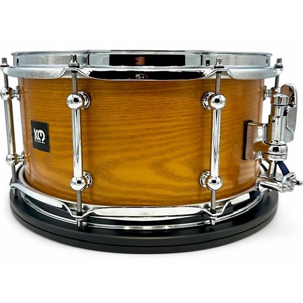 Used 2024 Kings Custom Drums 7X14 SASSAFRAS SEMI SOLID SNARE HONEY AMBER SEMI GLOSS LAQUER Drum