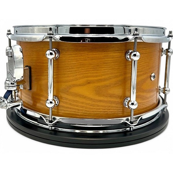 Used 2024 Kings Custom Drums 7X14 SASSAFRAS SEMI SOLID SNARE HONEY AMBER SEMI GLOSS LAQUER Drum