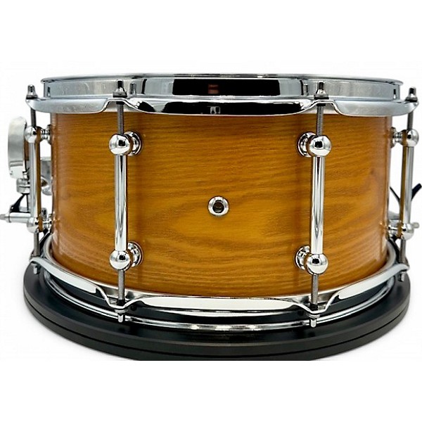 Used 2024 Kings Custom Drums 7X14 SASSAFRAS SEMI SOLID SNARE HONEY AMBER SEMI GLOSS LAQUER Drum