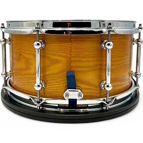 Used 2024 Kings Custom Drums 7X14 SASSAFRAS SEMI SOLID SNARE HONEY AMBER SEMI GLOSS LAQUER Drum
