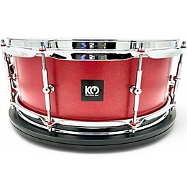 Used 2024 Kings Custom Drums 5.5X14 RED SPARKLE BIRCH RED SPARKLE Drum