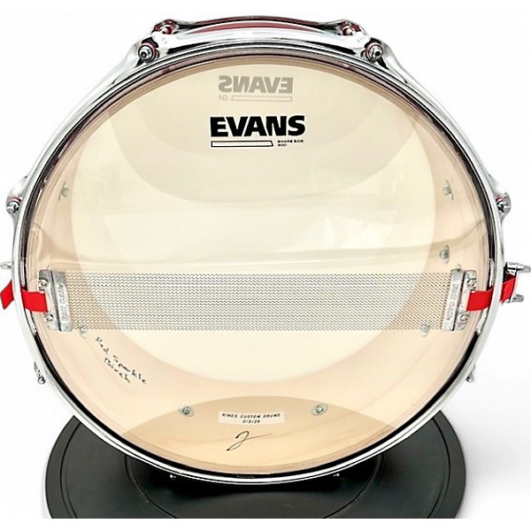 Used 2024 Kings Custom Drums 5.5X14 RED SPARKLE BIRCH RED SPARKLE Drum