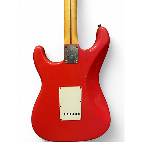 Used Fender 50s Duo Tone Strat Relic Fiesta Red Solid Body Electric Guitar
