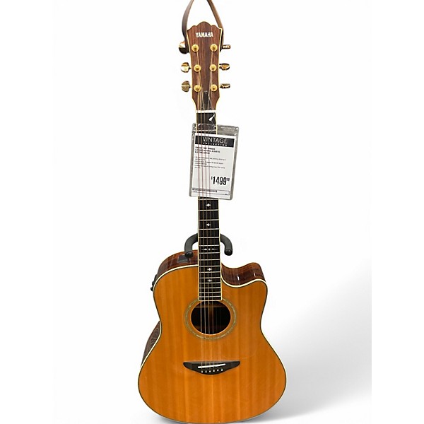 Vintage 1991 Yamaha llx-500c Natural Acoustic Electric Guitar