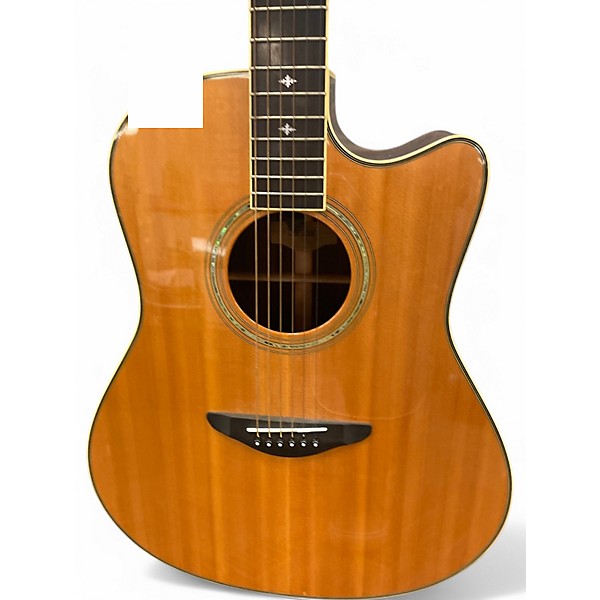 Vintage 1991 Yamaha llx-500c Natural Acoustic Electric Guitar