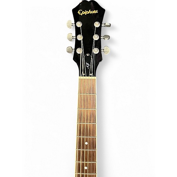 Used Epiphone AJ200SCEVS 2 Tone Sunburst Acoustic Electric Guitar