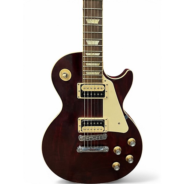 Used Gibson Les Paul Traditional Pro V Burgundy Solid Body Electric Guitar