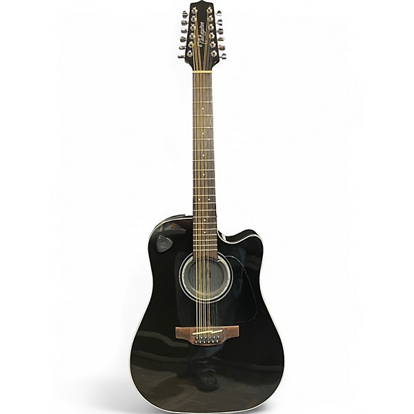 Used Takamine GD30CE-12 Black 12 String Acoustic Electric Guitar