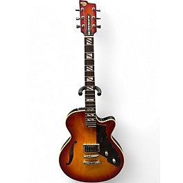 Used PEERLESS RETROMATIC 2 Tone Sunburst Hollow Body Electric Guitar