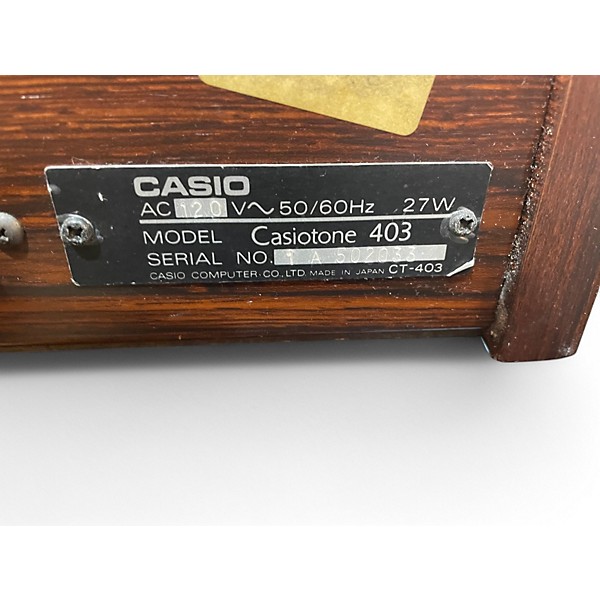 Used Casio Used Casio Casiotone 403 Organ | Guitar Center