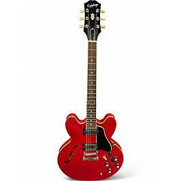 Used Epiphone ES335 red Hollow Body Electric Guitar