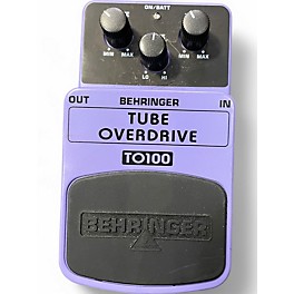 Used Behringer TO100 Tube Overdrive Effect Pedal
